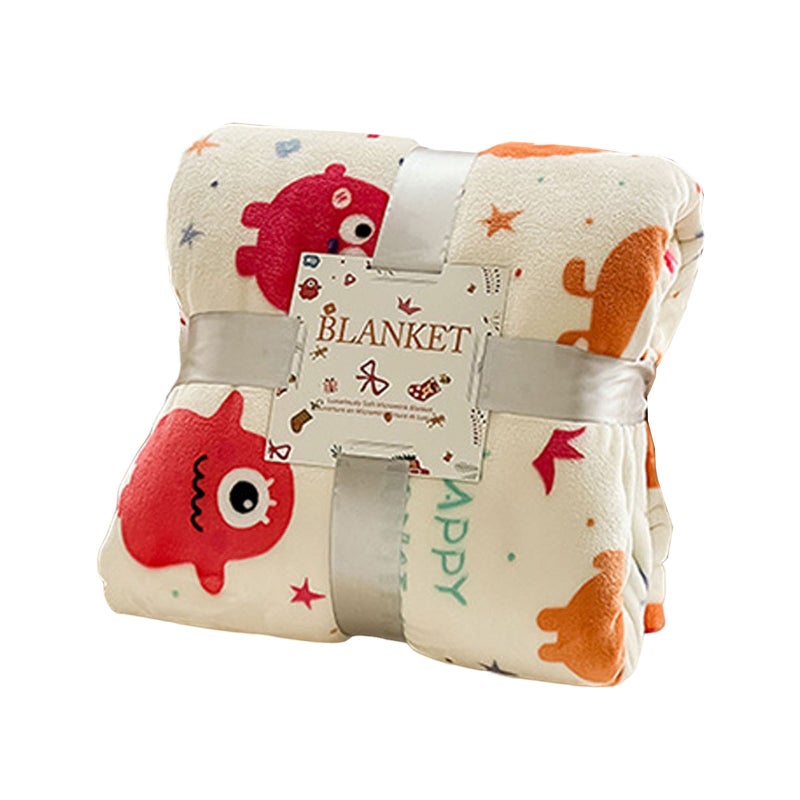 Christmas thickened flannel blanket bright red coral fleece blanket air conditioning blanket gift - Image 1