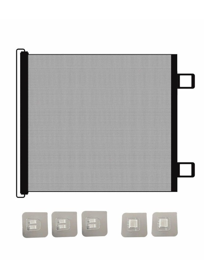 Vividorad Retractable Baby Gate,Adjustable Safety Baby Gate,Baby Gate for Smooth Wall No Drilling,Extra Wide Baby Safety Gate, Portable Easy Install Baby Gate,for Doorway, Staircase, Indoor, Outdoor(43.3x30.7inch/59x30.7inch) - Image 1