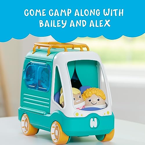 Playskool Weebles My Happy Camper - Weeble Wobble Preschool Toy for Toddlers, Campsite with Lights, Sounds and Song, for Kids Ages 12 Months and Up - Image 2