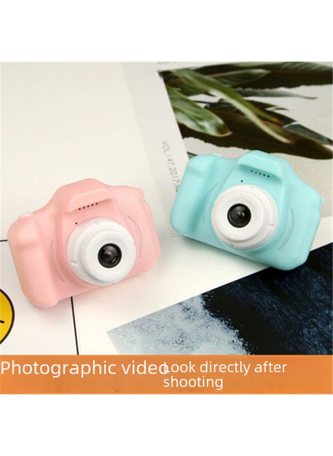 Cartoon Children's Camera Smart Mini Digital Photography X2 Kids Camera Birthday Gift Compact Digital Lcd Screen-Color:Green List +32GB + Card Reader  - Image 3