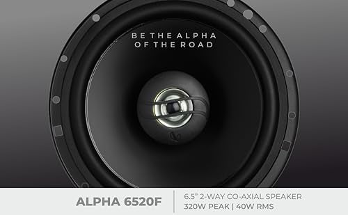 Infinity Car Coaxial Speaker | Alpha 6520F | Peak Power - 320W | RMS Power - 40W | Wired 6.5 Inch 2-Way Coaxial Speaker (أسود) - Image 5