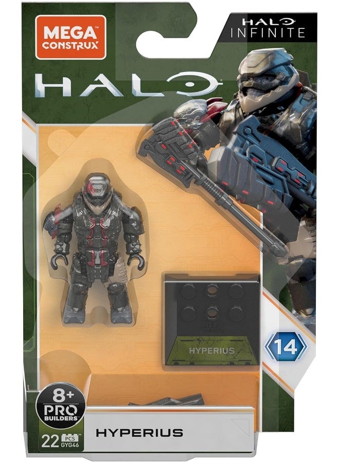 MEGA CONSTRUX Mega Halo Heroes Construx Pro Builders Series 14 Hyperius Mini Figure - Image 1