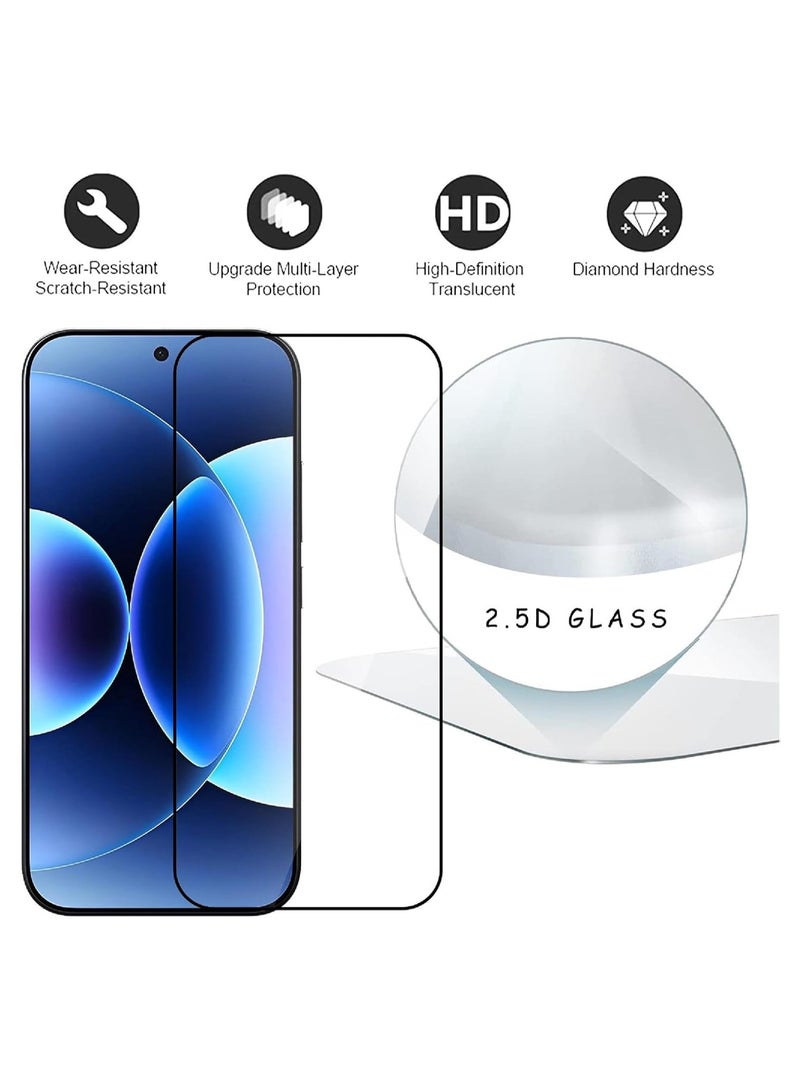 عام [3 قطع] حامي شاشة متوافق مع هاتف Xiaomi 17 Pro Max - زجاج مرن عالي النفاذية، فائق النحافة، متوافق مع الغطاء، حساسية عالية، مقاوم للخدوش، زجاج مقوى خال من الفقاعات - Image 2