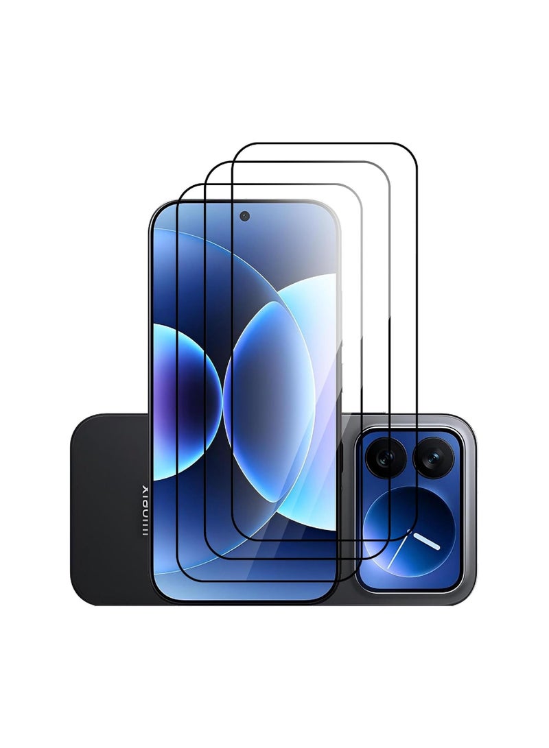 عام [3 قطع] حامي شاشة متوافق مع هاتف Xiaomi 17 Pro Max - زجاج مرن عالي النفاذية، فائق النحافة، متوافق مع الغطاء، حساسية عالية، مقاوم للخدوش، زجاج مقوى خال من الفقاعات - Image 1