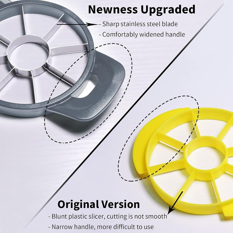 Newness Pineapple Corer and Slicer Tool, Robust Pineapple Core Remover with Upgraded Cutter & Reinforced Thicker Blade, Stainless Steel Kitchen Fruit Gadget for Diced Pineapple Rings (Grey) - Image 5