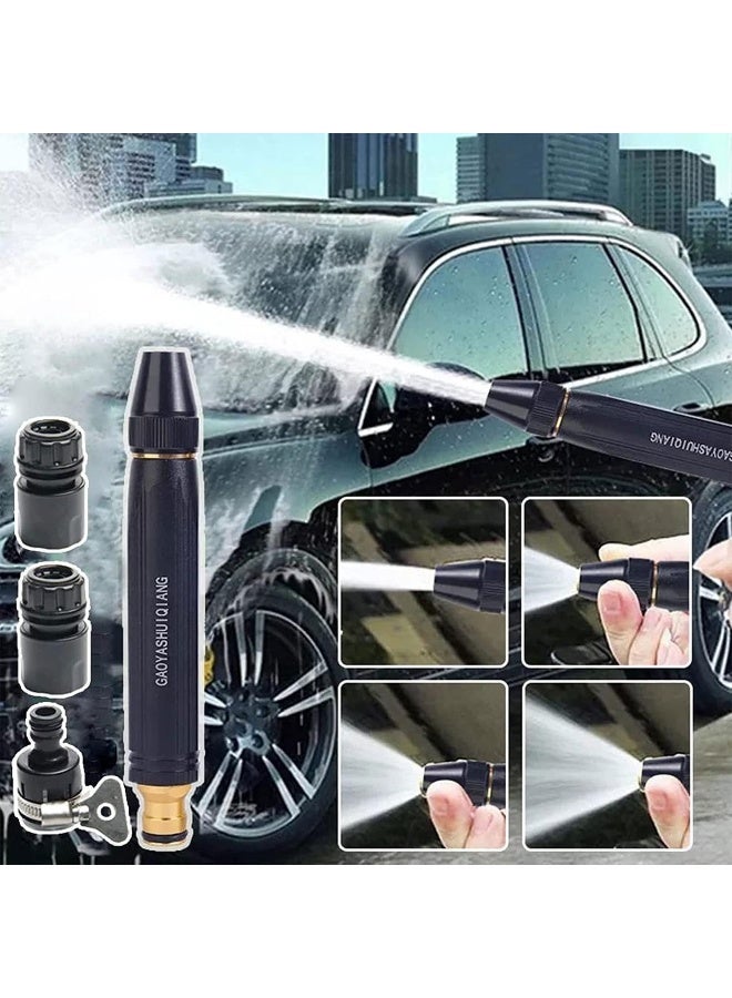 ECVV Car Washing High Pressure Water Gun Nozzle, Garden Hose Nozzle Spray - High Pressure Metal Water Gun Sprinkler, Adjustable Metal Nozzle Garden Hose Sprinkler - Image 2