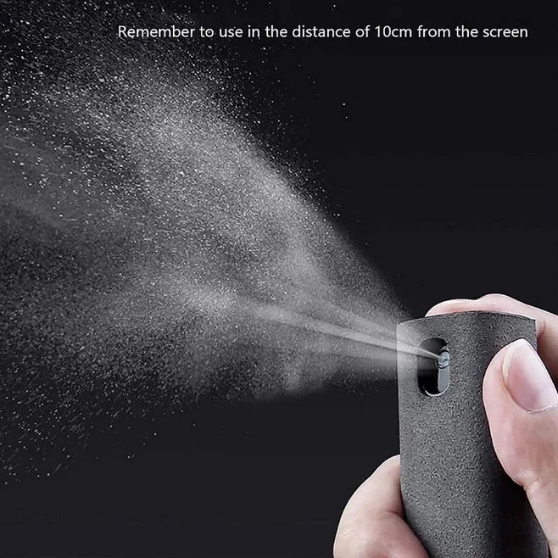 2in1 Microfiber Screen Cleaner Spray Bottle Set Mobile Phone Ipad Computer Microfiber Cloth Wipe Iphone Cleaning Glasses Wipes - Image 5