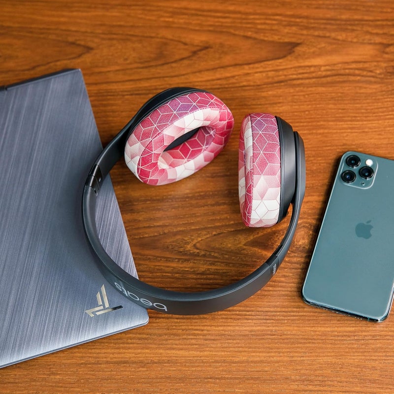 WC Wicked Cushions Replacement Ear Pads for Beats Studio 2 & 3 (B0501, B0500) Wired & Wireless | Does NOT Fit Beats Solo | Softer PU Leather, Enhanced Foam & Stronger Adhesive | Hex Red - Image 3