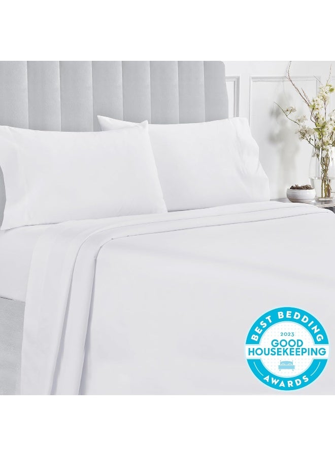 California Design Den Premium Cotton Sheets - 4-Piece Taupe, Queen Size, 41cm - Image 1