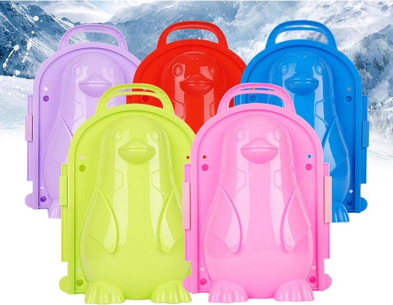 klarako Creative Snowman Snowball Clip Scoop Maker Mould Tool Snow Toys Activities - Penguin - Image 3