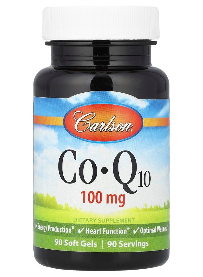 Carlson CoQ10 100 mg 90 Soft Gels - Image 1