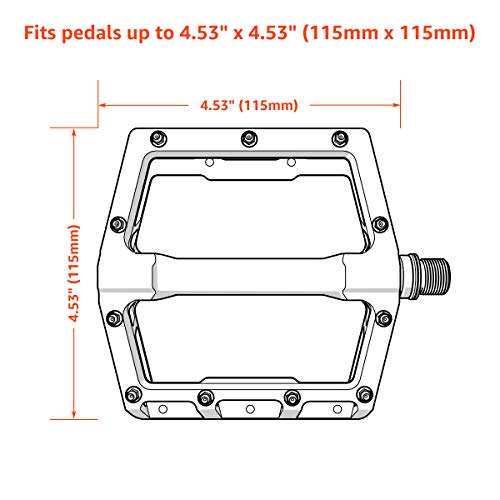 Granite أغطية دواسات دراجة بيضاء من جرانيت، أغطية دواسات للدراجة لحماية النقل، ضد التلف والخدوش أثناء التخزين والنقل، أغطية دواسات نيونبرين بسماكة 3 مم (كبير، تمويه أخضر) - Image 3