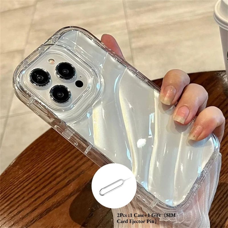 2 Pack Transparent Shock Resistant TPU Phone Case For Iphone 16 Pro Max With Sim Eject Tool - Image 1