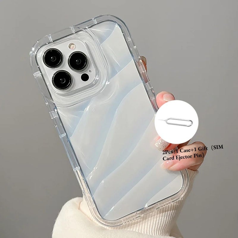 2 Pack Transparent Shock Resistant TPU Phone Case For Iphone 16 Pro Max With Sim Eject Tool - Image 2