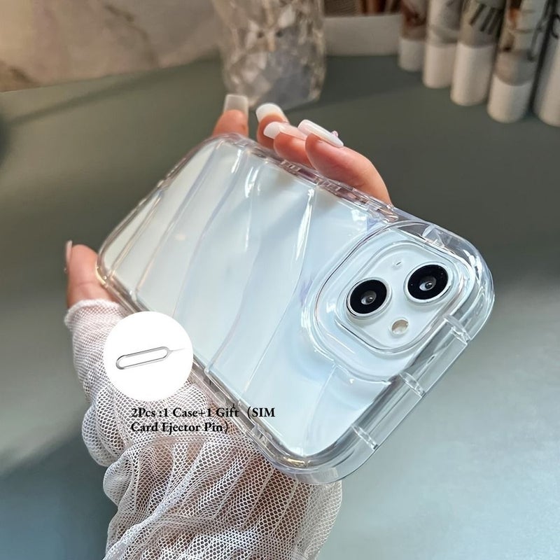 2 Pack Transparent Shock Resistant TPU Phone Case For Iphone 16 Pro Max With Sim Eject Tool - Image 3