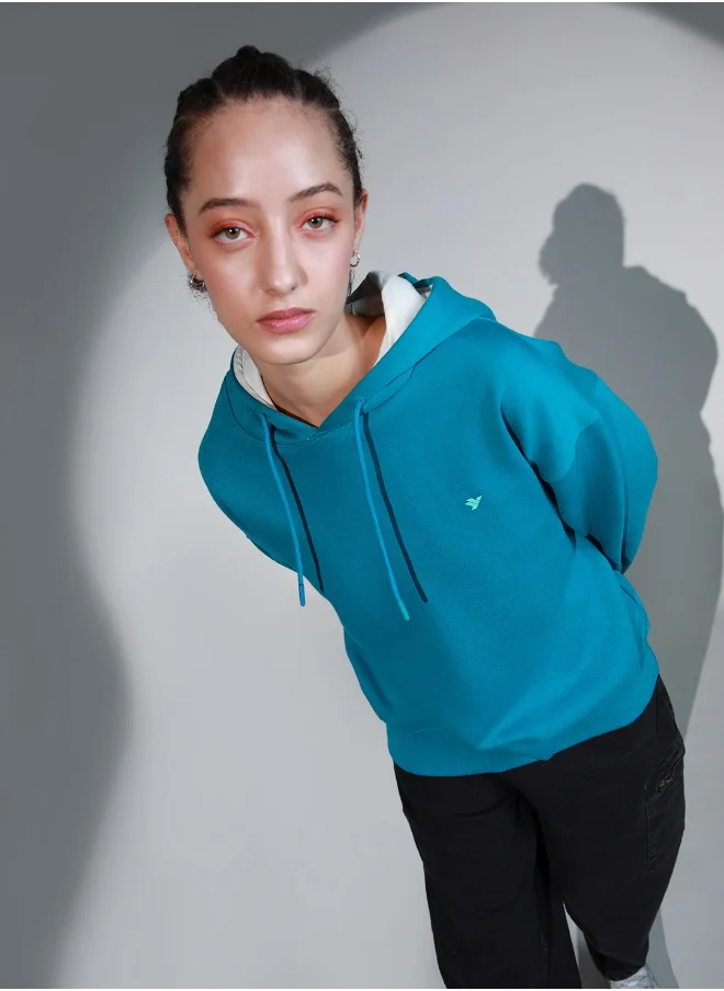 Hubberholme Blue Sweatshirt For Women