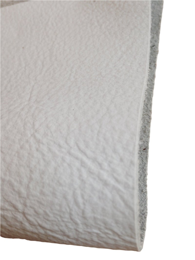Reed Leather Hides - Cow Skins (12 X 24 Inches 2 Square Foot, White)