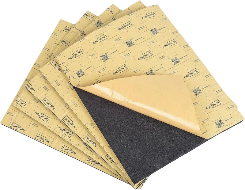 AggSound 394mil 18sqft Thickened Sound Deadener for Cars Auto Sound Deadening Closed Cell Foam Noise Deadening Material Heat Hood Shield Insulation Dampening Mat