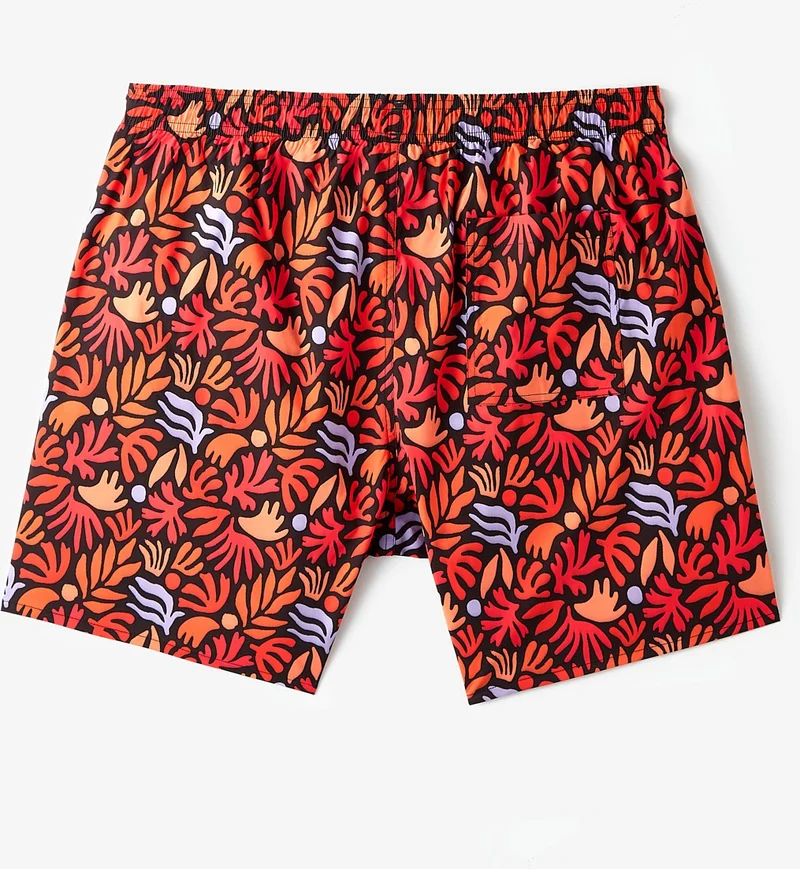 JUNE Men's Regular Fit Patterned Denim Shorts