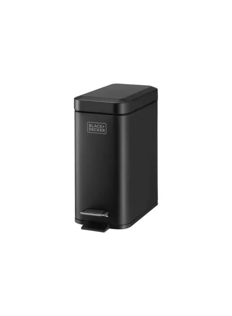 Black+Decker Slimline Soft Close Recycle Pedal Bin Black 5 Liter 61164 - Image 2