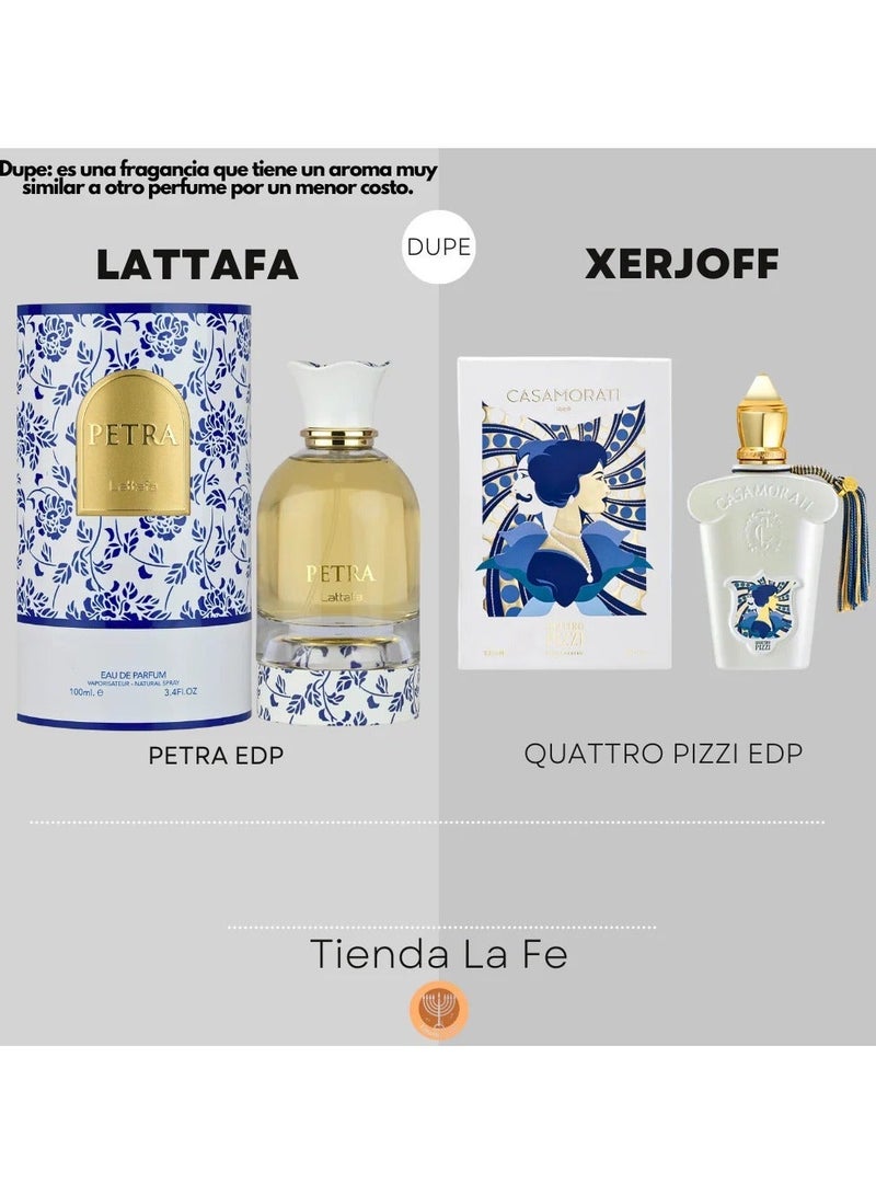 Lattafa Petra Eau De Parfum for Unisex - 100ml Inspired by (XERJOFF QUATTRO PIZZI) - Image 2