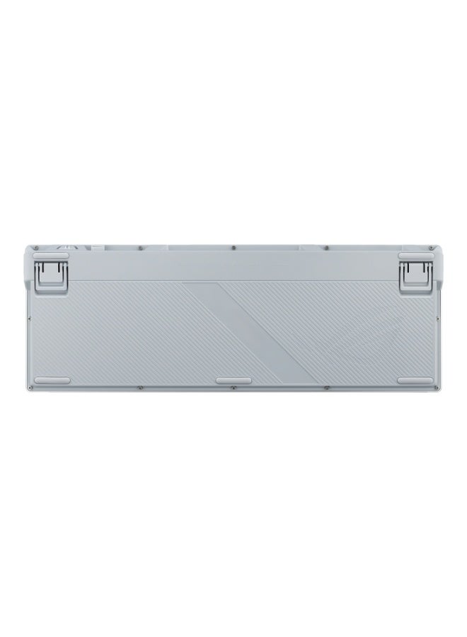 ASUS ROG Azoth 96 HE Wireless Gaming Keyboard – 96% Layout, Hot-Swappable HFX V2 Magnetic Hall Effect Switches, Adjustable Actuation, OLED Display, Tri-Mode Connectivity, RGB Per-Key Lighting, Gasket-Mounted, Metal Top, Detachable Wrist Rest, White | 90MP040H-BKCA10 White - Image 4