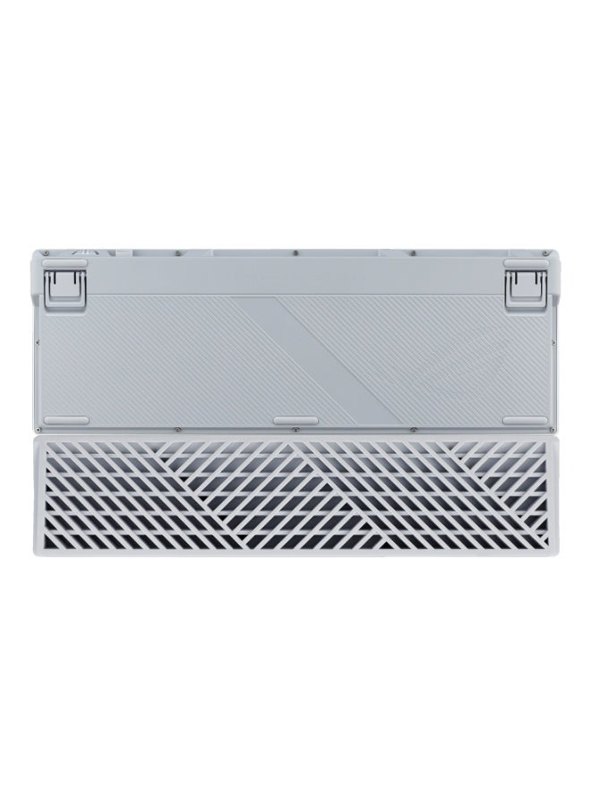 ASUS ROG Azoth 96 HE Wireless Gaming Keyboard – 96% Layout, Hot-Swappable HFX V2 Magnetic Hall Effect Switches, Adjustable Actuation, OLED Display, Tri-Mode Connectivity, RGB Per-Key Lighting, Gasket-Mounted, Metal Top, Detachable Wrist Rest, White | 90MP040H-BKCA10 White - Image 5
