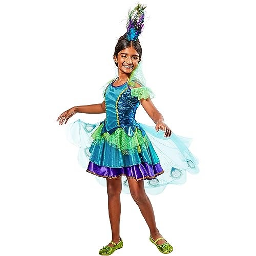 Rubies Girl's Peacock Costume Dress, Small - Image 2