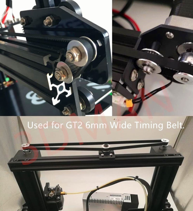 3Dman GT2 Pulley 20 Teeth 5mm bore for 6mm Width 20T Timing Belt Pulley Wheel Aluminum for 3D Printers - 10 PCS - Image 5