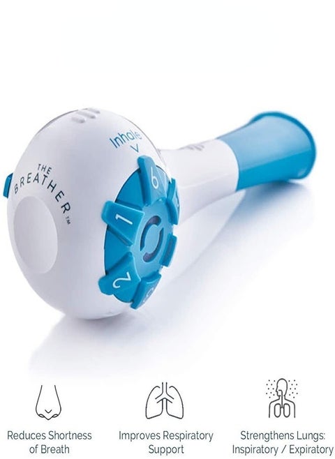 Lung Trainer Respiratory Function Breathing Exercise Respiratory Trainer Portable Rehabilitation Device Inspiratory Expiratory Trainer Breathing Training Exerciser