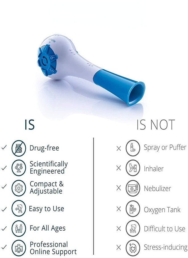 Lung Trainer Respiratory Function Breathing Exercise Respiratory Trainer Portable Rehabilitation Device Inspiratory Expiratory Trainer Breathing Training Exerciser
