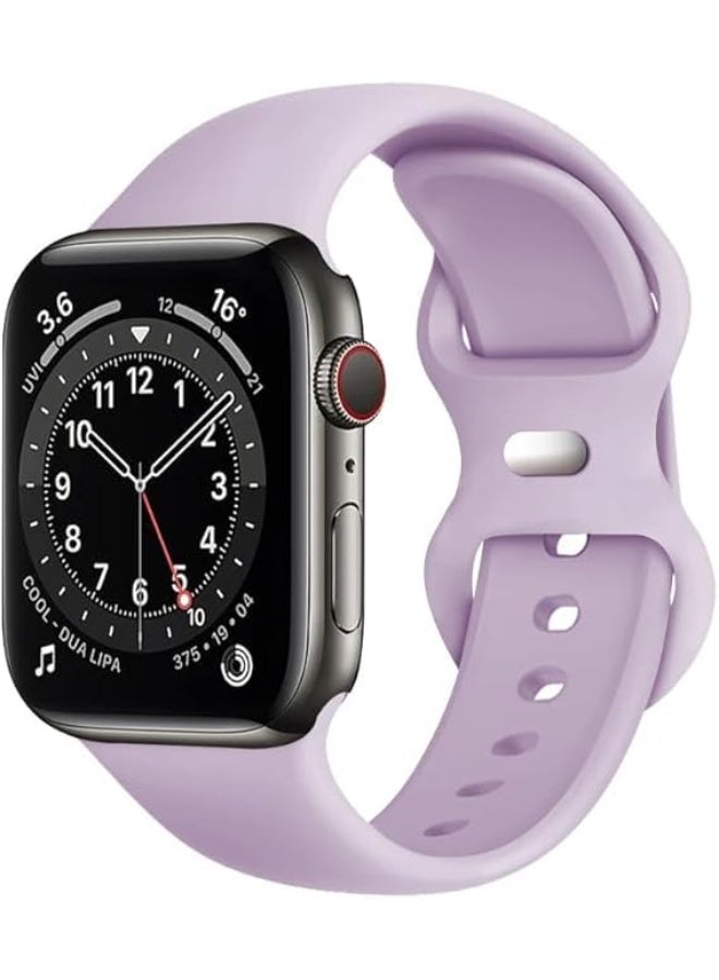 Next Store Soft Silicone Waterproof Strap Compatible with Apple Watch Series 1–9/Ultra/Ultra 2 (42/44/45/49mm), Replacement Sport Wristband