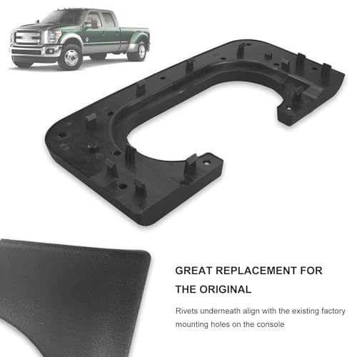 UCkasayfy Center Console Cup Holder Armrest Compatible with Ford F250 F350 F450 F550 1999-2010 Black(Hard Plastic NOT Padded) - Image 3