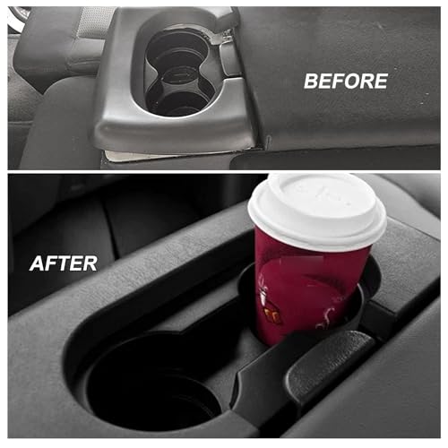 UCkasayfy Center Console Cup Holder Armrest Compatible with Ford F250 F350 F450 F550 1999-2010 Black(Hard Plastic NOT Padded) - Image 5