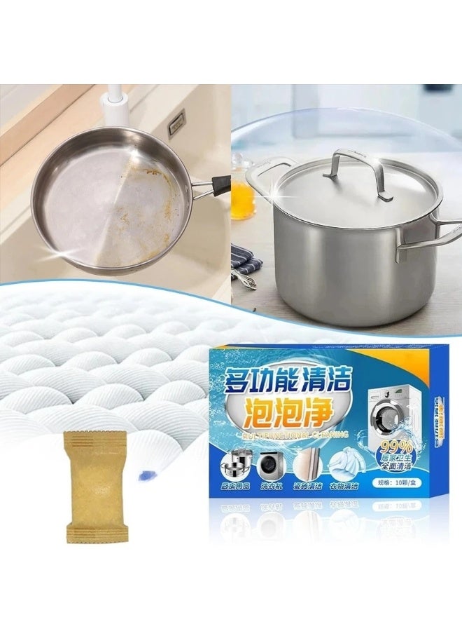 Multipurpose Effervescent Cleaning Tablets 20PCS – Powerful Stain and Dirt Removal for Ceramic, Porcelain, Glass, and Plastic Surfaces, Deep Cleaning Without Scratching, Safe and Easy-to-Use, Perfect for Kitchen, Bathroom, and Household Appliances, High-Quality Household Cleaning Solution - Image 1