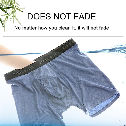 BAMBOO COOL Men's Ultra Breathable Underwear,No Riding Up Boxer Briefs with ComfortFlexible Waistband,Multipack - Image 3