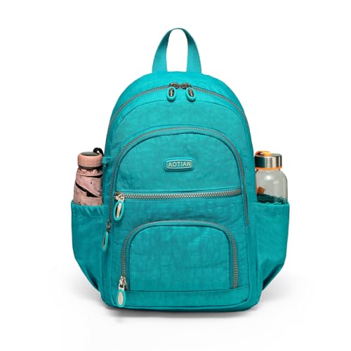 AOTIAN Small Size Backpack, Durable Lightweight Daypack for Women Girls & Boys Hiking Travel Sports, Lake Blue - Image 2