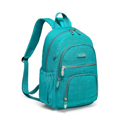 AOTIAN Small Size Backpack, Durable Lightweight Daypack for Women Girls & Boys Hiking Travel Sports, Lake Blue - Image 1