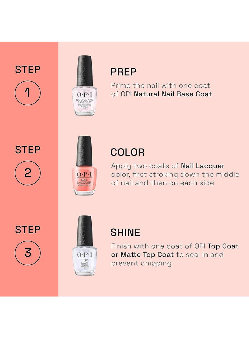 أو بي آي O.P.I طلاء أظافر 15 مل طلاء أظافر يدوم طويلاً ومقاوم للتشقق - Image 4