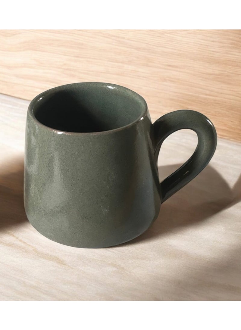 300ml ceramic and earthenware mug, each piece is unique, microwave safe