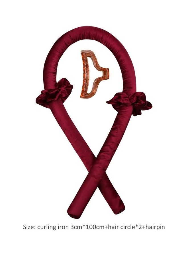 نيبمينينت مجموعة بكرات تمويج الشعر بدون استخدام الحرارة أحمر - Image 3