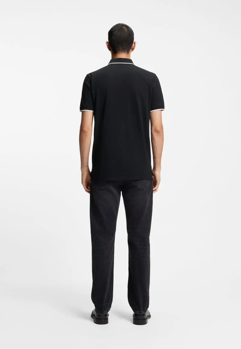 هوجو Stretch-cotton slim-fit polo shirt with contrast trims