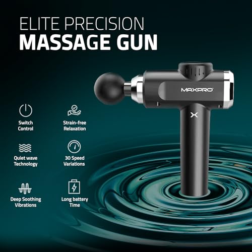 Welcare MAXPRO MPMG02 Handheld Precision Deep Tissue Massage Gun for Full body pain relief of neck, shoulder, back, foot for Men and Women, Rechargeable, Body relaxation - Image 2