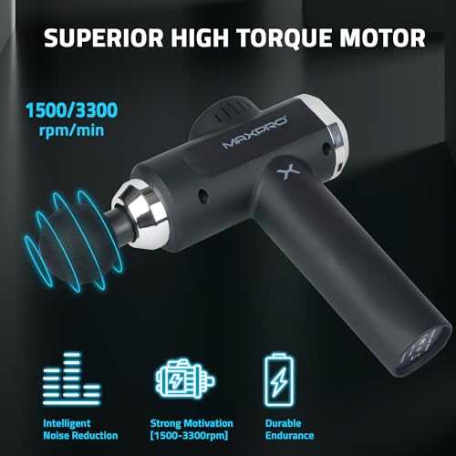 Welcare MAXPRO MPMG02 Handheld Precision Deep Tissue Massage Gun for Full body pain relief of neck, shoulder, back, foot for Men and Women, Rechargeable, Body relaxation - Image 4