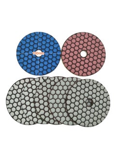 NIBEMINENT 7-Piece Wet Dry Diamond Polishing Pads Set Multicolour 10.00 X 2.00 10.00cm  - Image 5