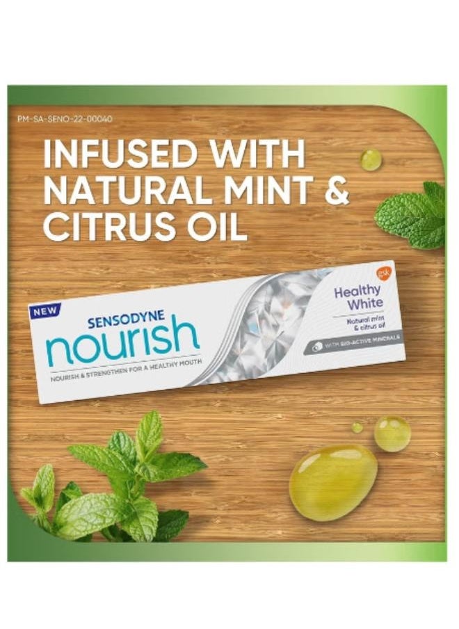 Sensodyne Sensodyne Nourish Healthy White Toothpaste with Natural Mint and Citrus Oil 75 ml  - Image 2