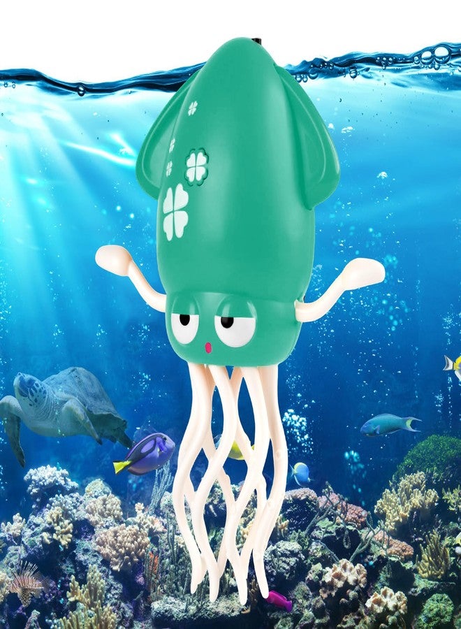 AUTOKAKUM Magic Dancing Octopus Toy, Squid Crawling Toy with LED Light & Music, USB Rechargeable Interactive Baby Toys, Tummy Time Toys for Toddler Boys Girls Birthday (Green) - Image 1