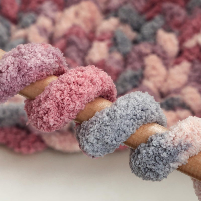 mellobello Jumbo Chunky Yarn for Hand Knitting - Super Thick Chenille Chunky Yarn for Crocheting - Extra Soft Bulky Fluffy Blanket Big Yarns 8 Jumbo Pack (27yds,8 oz Each Skein) - Image 5