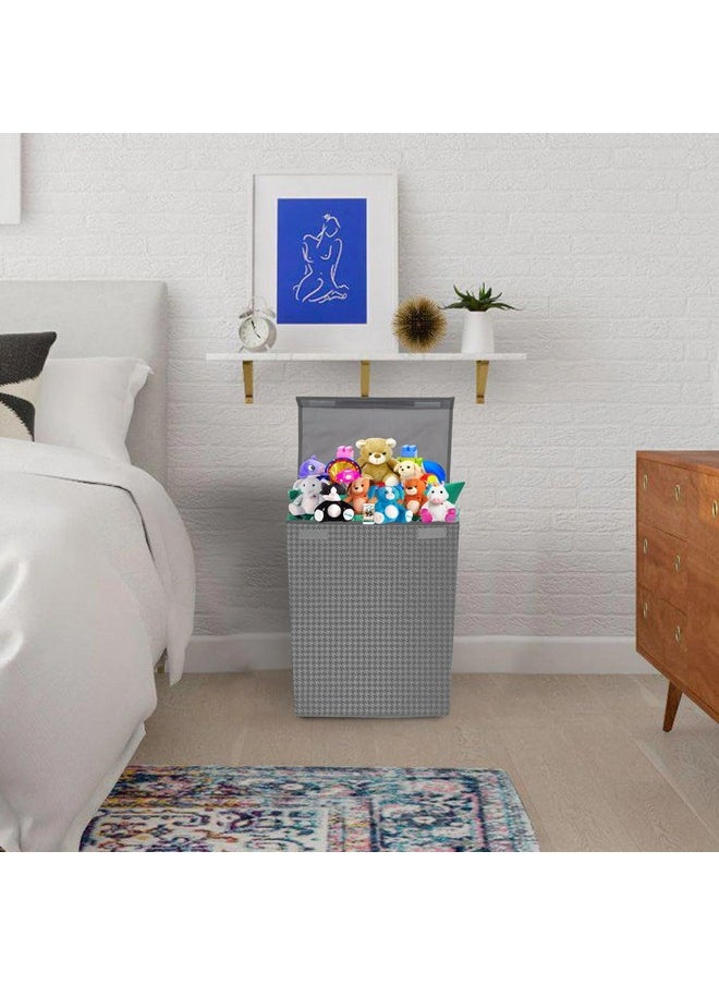 shibui Shibui Stylish Foldable Laundry Bags Basket Hamper with Durable Handle for Everyday Chic Organization. (Pack of 1, HST Grey)  - Image 2