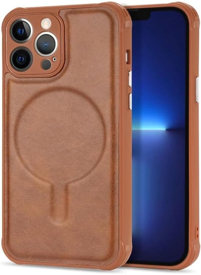 Next Next Store Magnetic Soft PU Leather Shockproof Phone Case Compatible with iPhone 12 